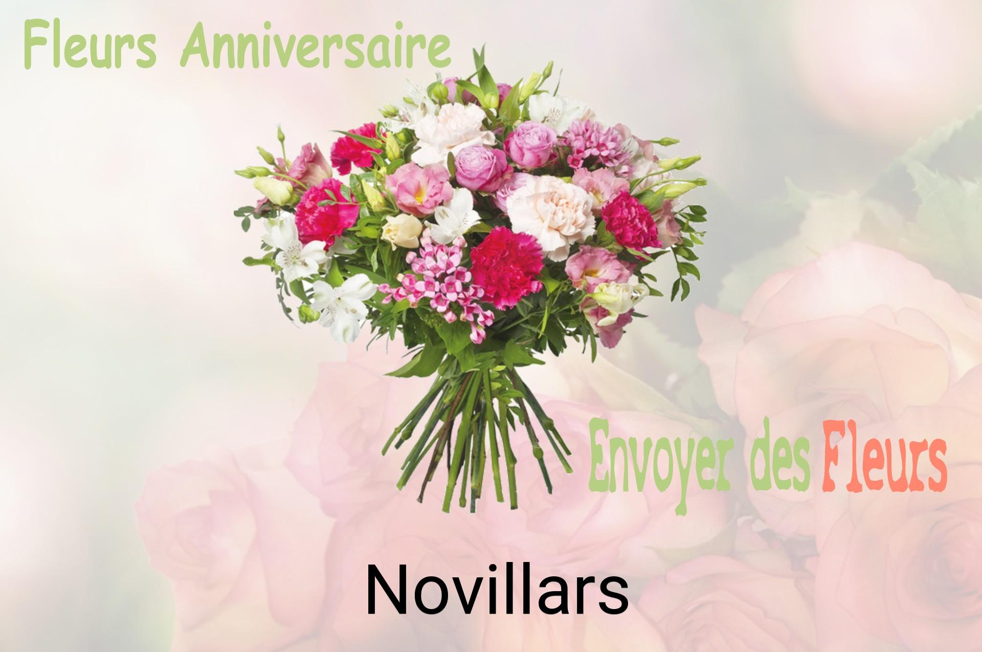 Bouquet de fleurs d’anniversaire livré à Novillars