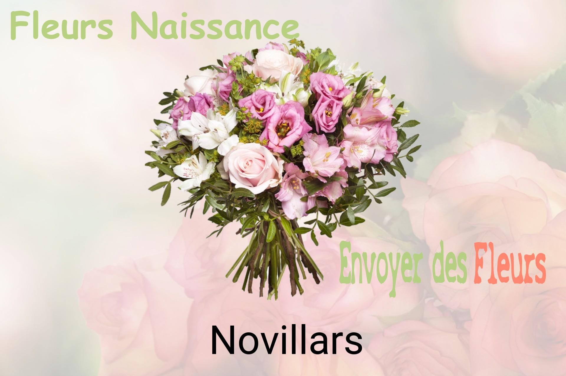 Bouquet de fleurs de naissance livré à Novillars